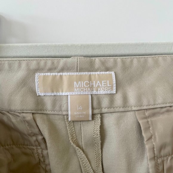 MICHAEL Michael Kors Classic Stretch Twill Cotton Blend Shorts, Size 14 - Picture 5 of 7